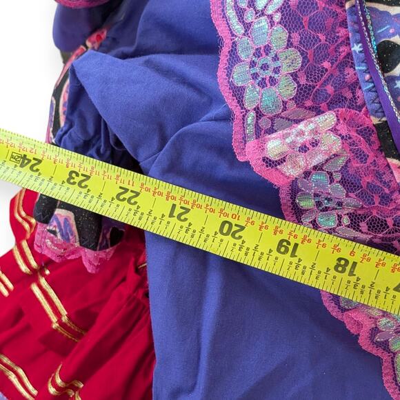 Donuts Square Dancing Dress ~ Pink Purple iridescent Lace whimsical - Picture 10 of 12